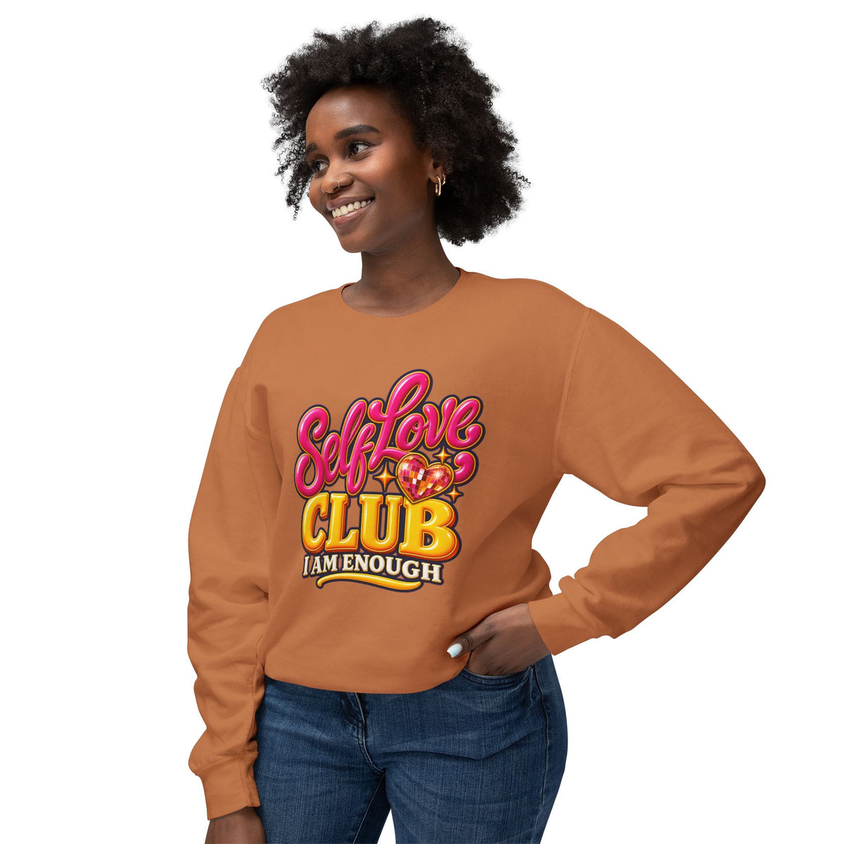 Self-Love Club Sweatshirt — I Am Enough Cozy Crewneck 💖✨