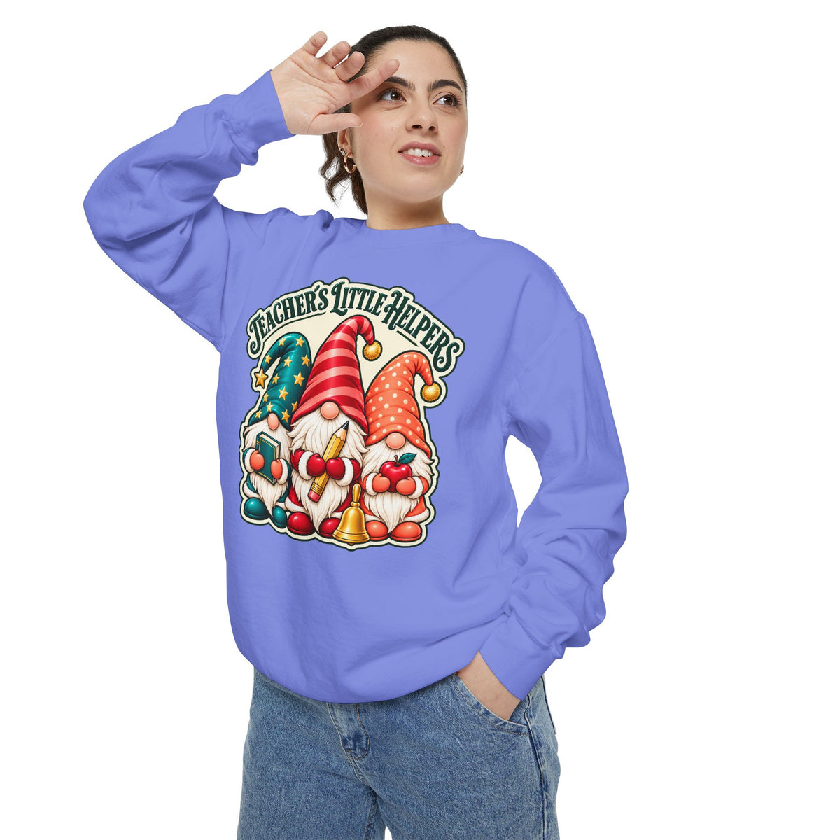 Teachers Little Helpers Gnome Christmas Sweatshirt