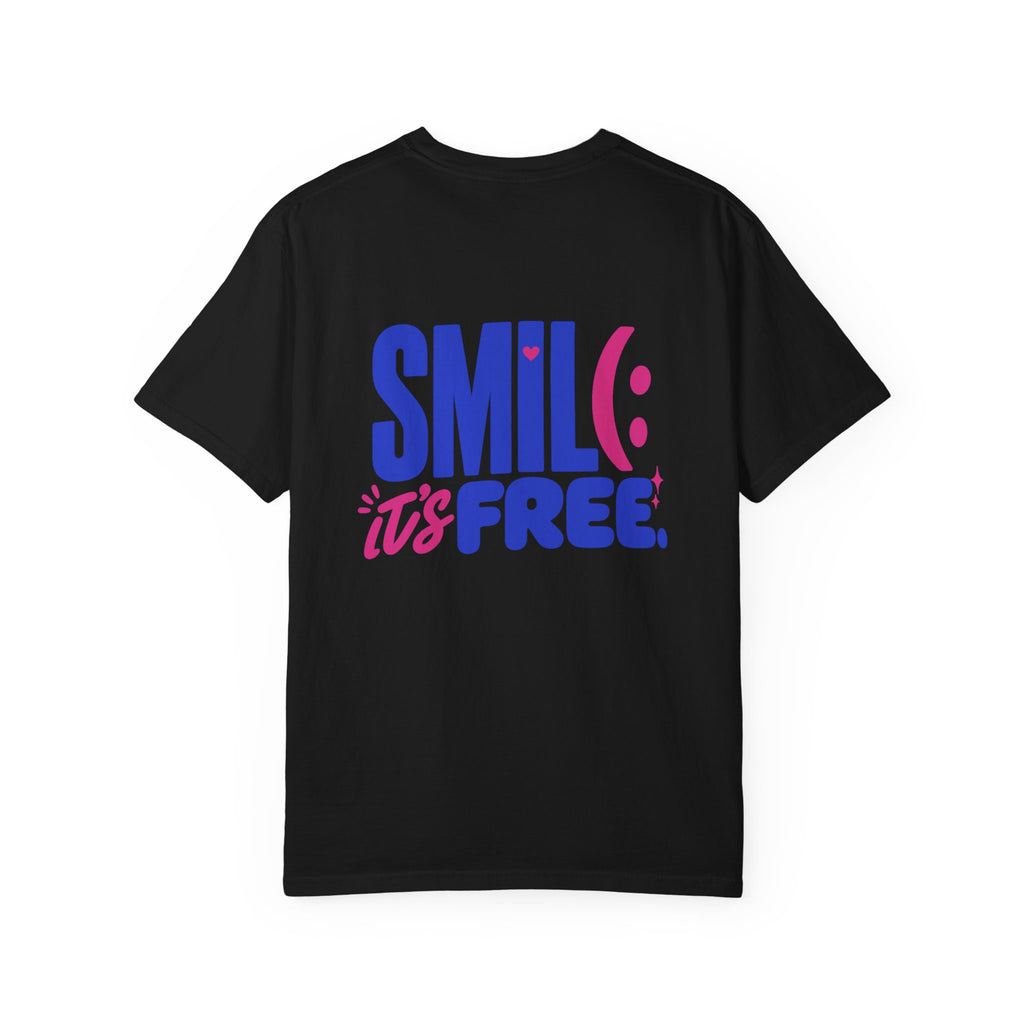SMIL(: It’s Free Garment-Dyed Graphic Tee