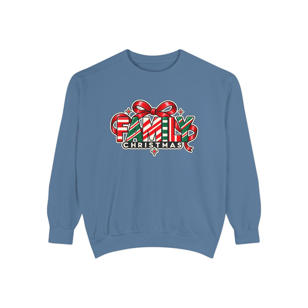Family Christmas Candy Cane Holiday Sweatshirt