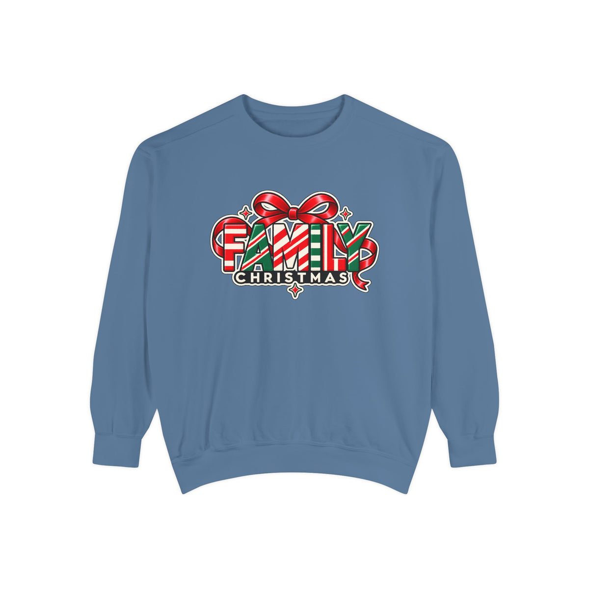 Family Christmas Candy Cane Holiday Sweatshirt