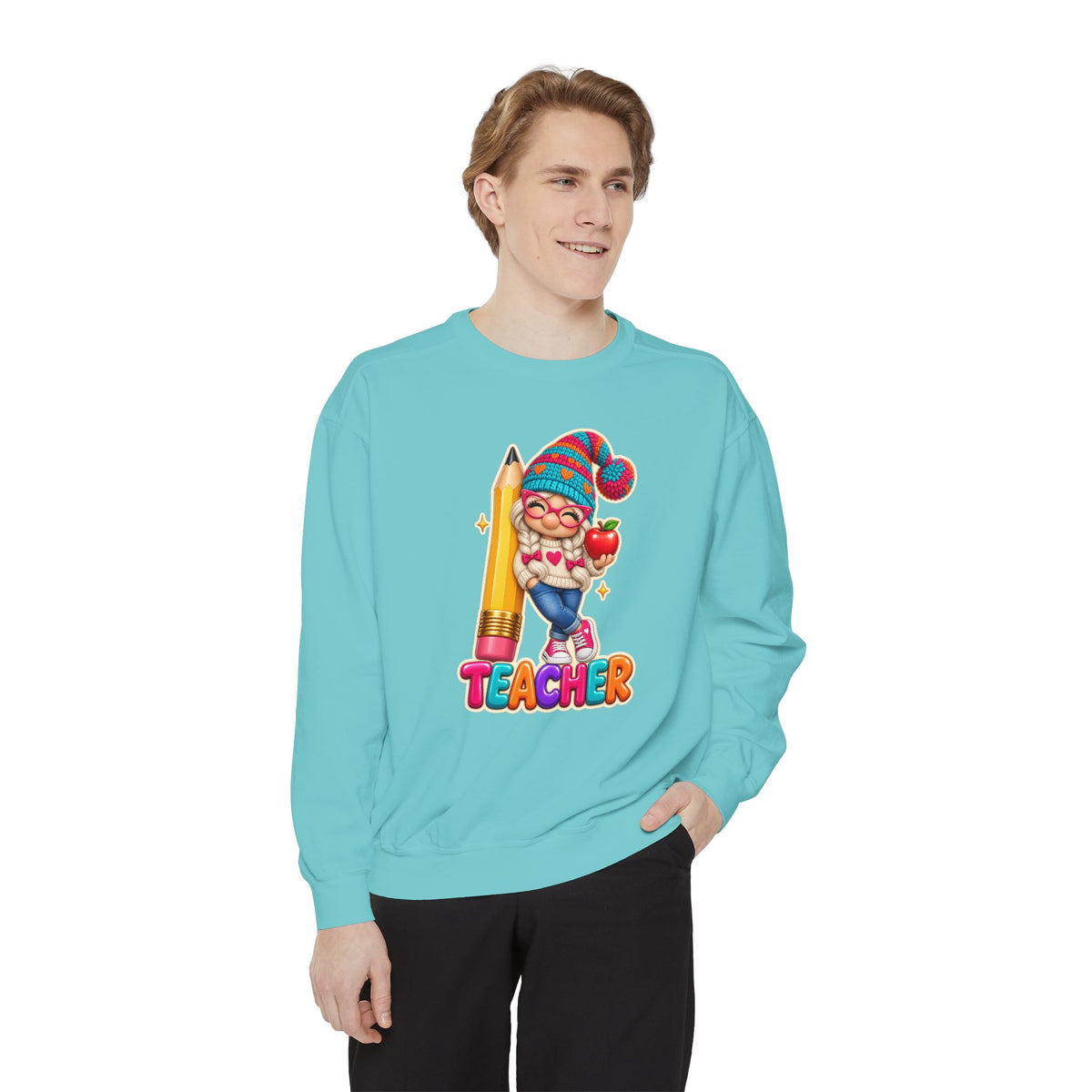 Gnome Teacher Classroom Christmas Holiday Sweatshirt