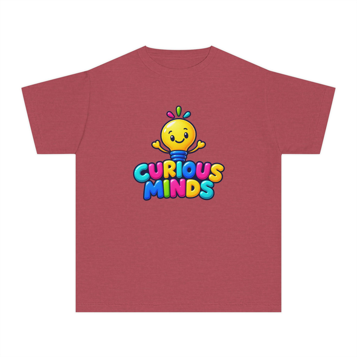 💡 Curious Minds Kids Tee Colorful Happy Character