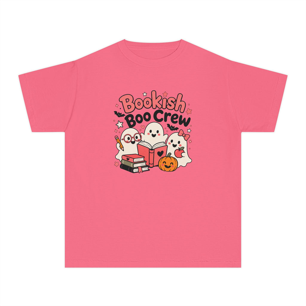 Bookish Boo Crew Youth Halloween Tee 📚👻