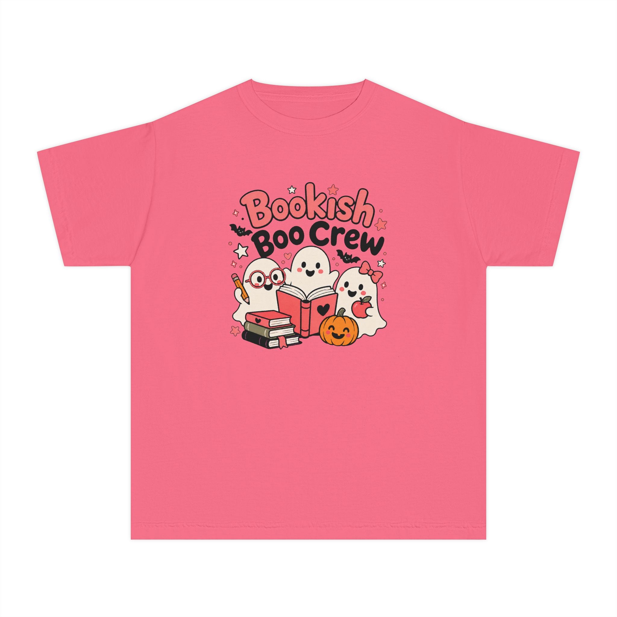 Bookish Boo Crew Youth Halloween Tee 📚👻