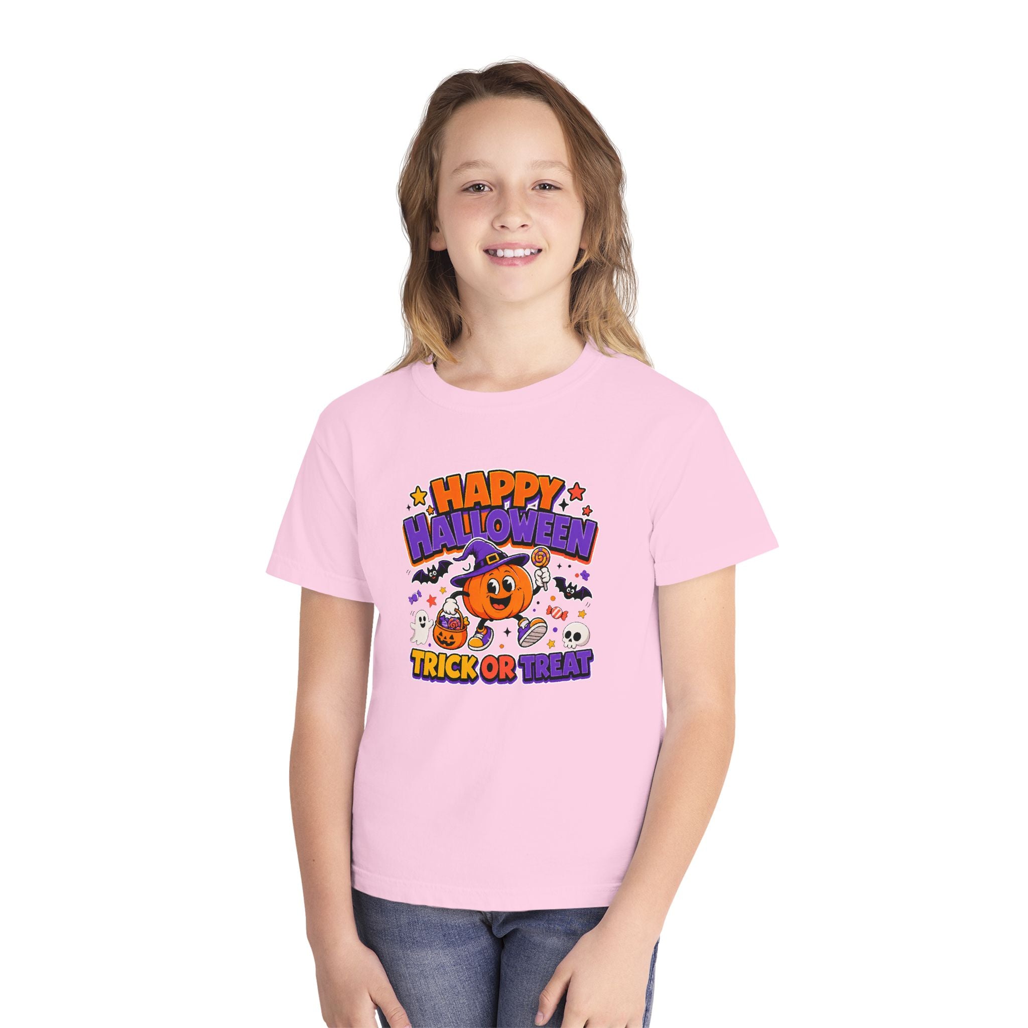 Happy Halloween Youth Trick-or-Treat Retro Tee 🎃✨
