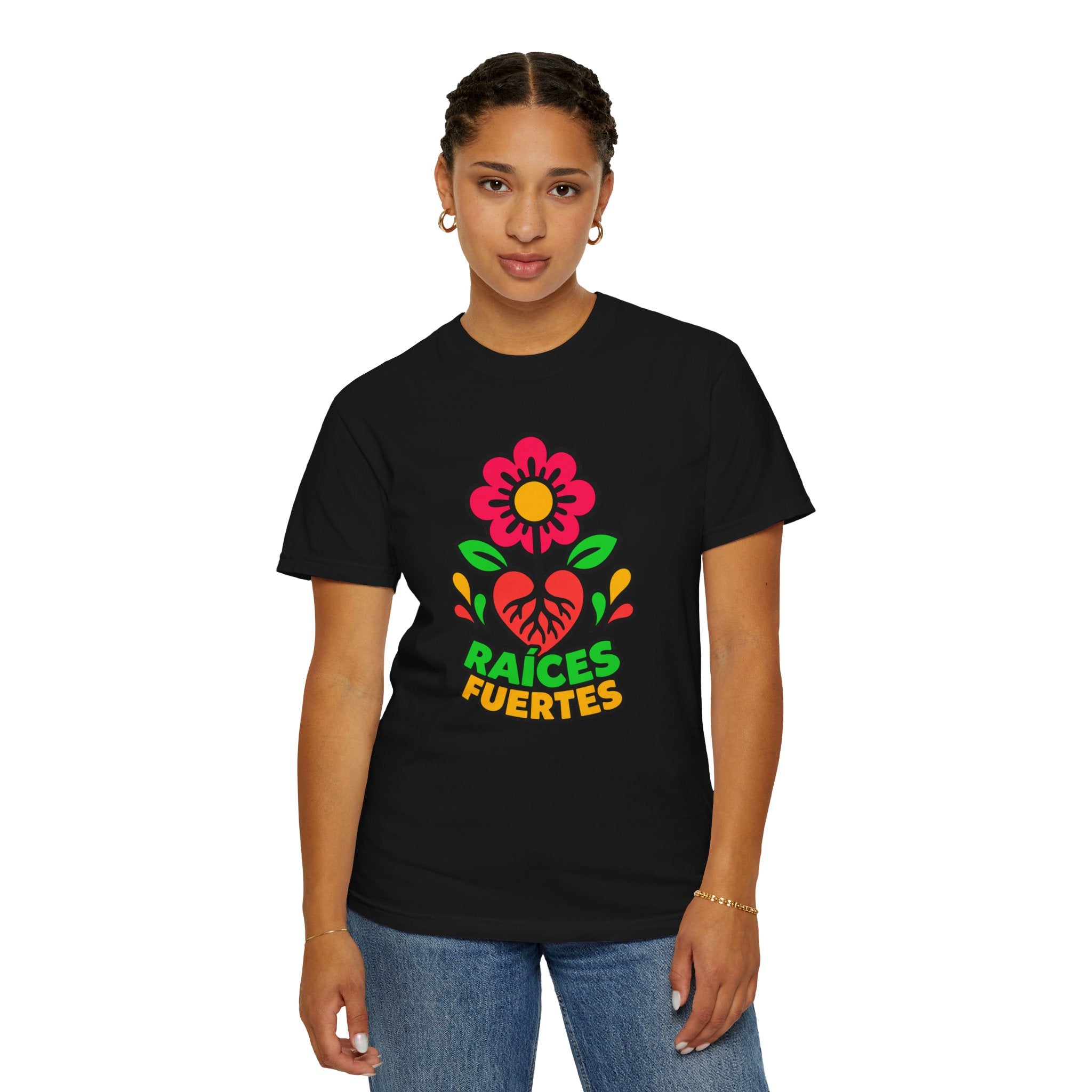 Raíces Fuertes Latino Heritage Heavyweight Tee 🌺❤️