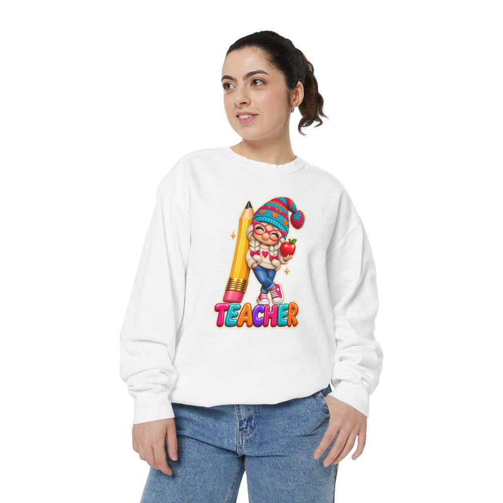 Gnome Teacher Classroom Christmas Holiday Sweatshirt