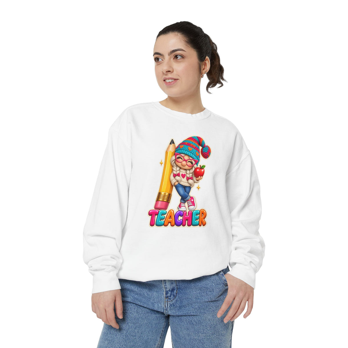 Gnome Teacher Classroom Christmas Holiday Sweatshirt