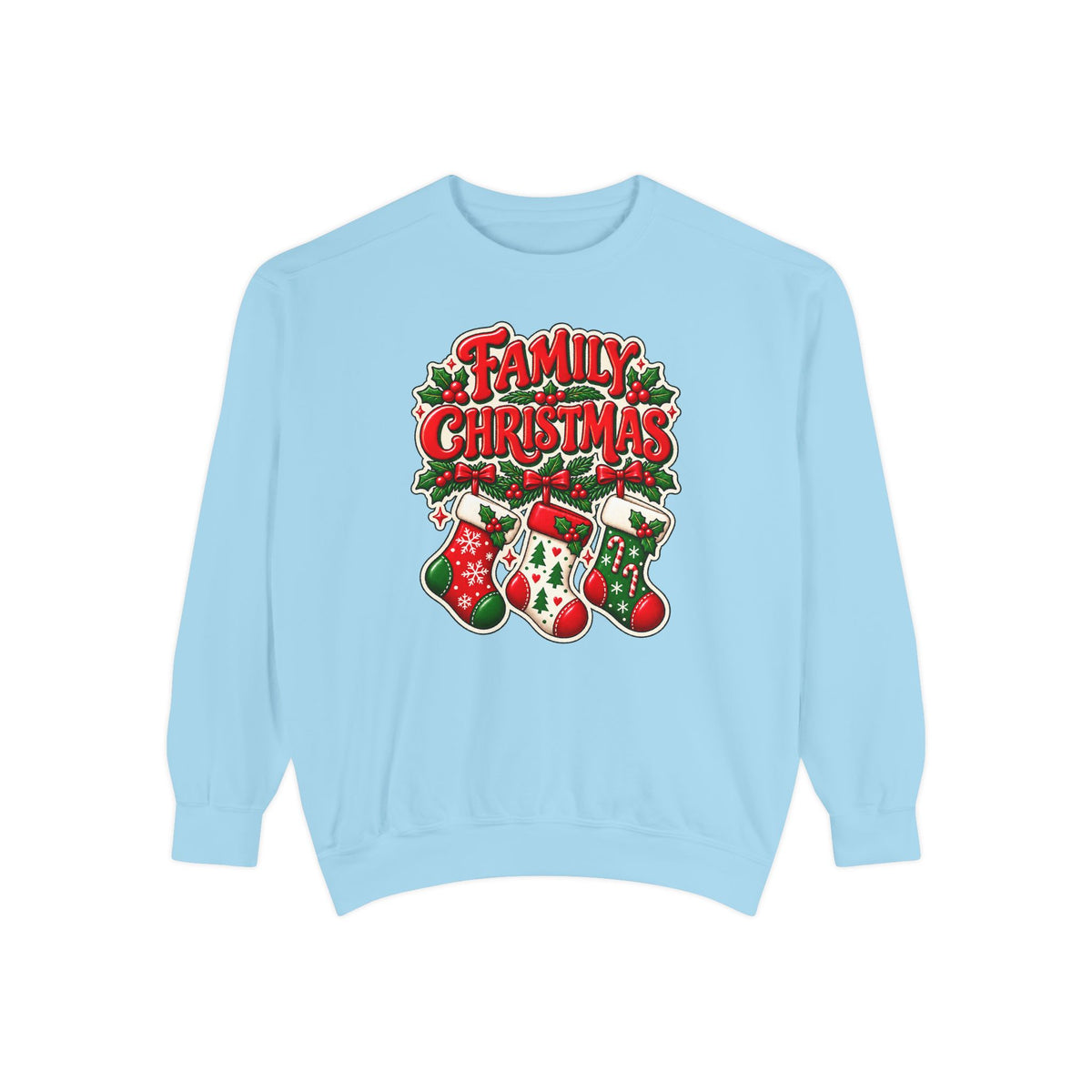 Family Christmas Stocking Holiday Sweatshirt