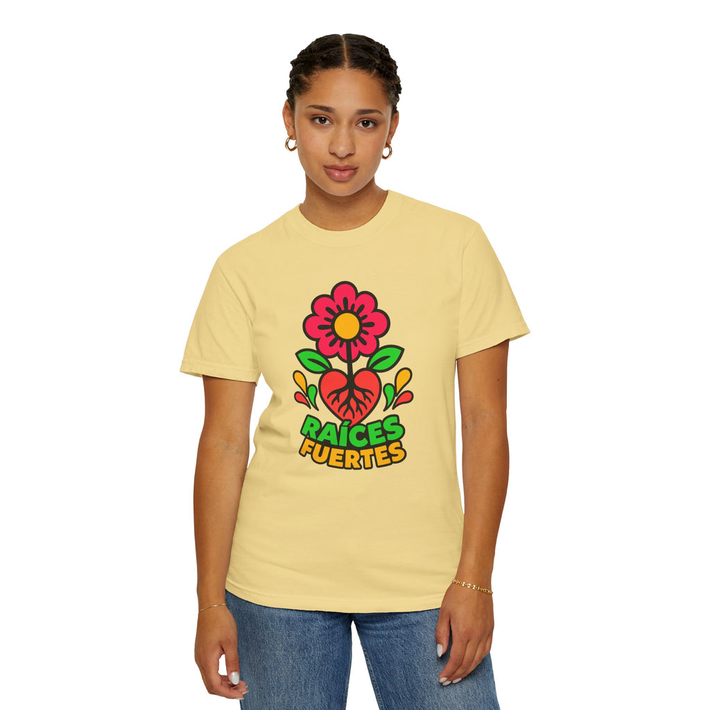 Raíces Fuertes Latino Heritage Heavyweight Tee 🌺❤️