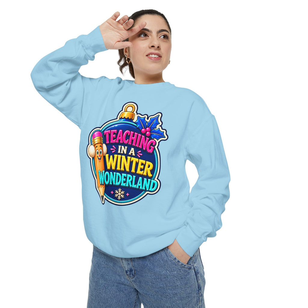 Teaching in a Winter Wonderland Christmas Sweatshirt