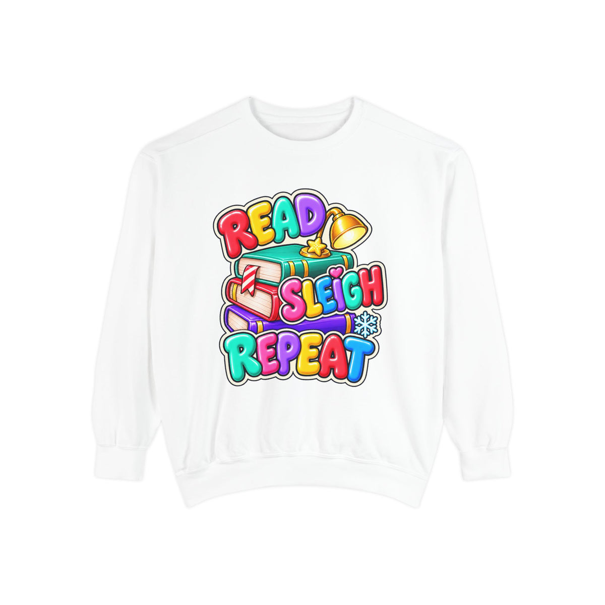 Read, Sleigh, Repeat Christmas Sweatshirt 📚🔔❄️