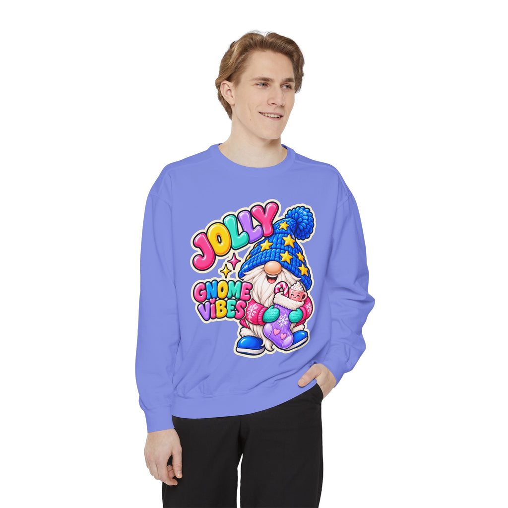 Jolly Gnome Vibes Christmas Sweatshirt