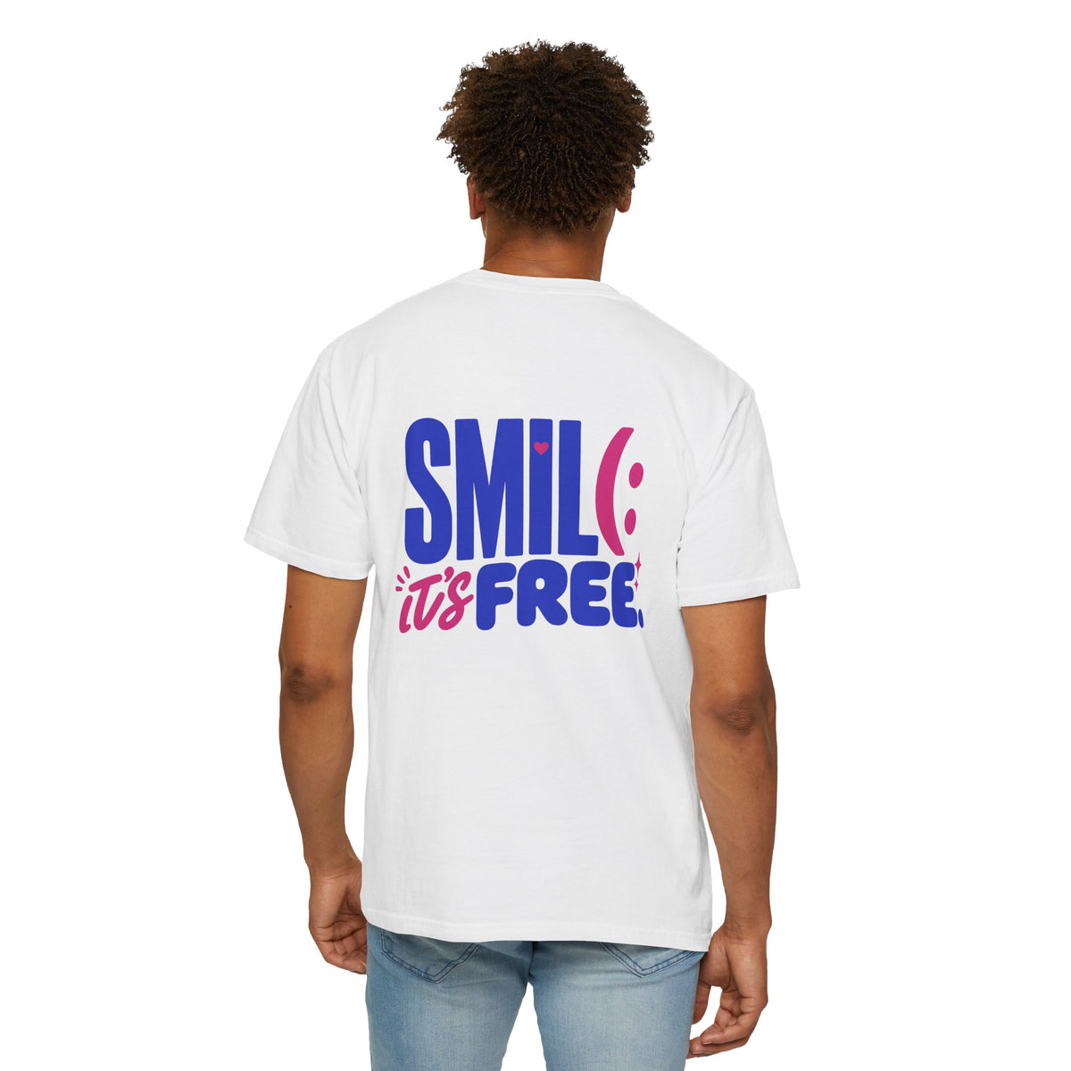 SMIL(: It’s Free Garment-Dyed Graphic Tee