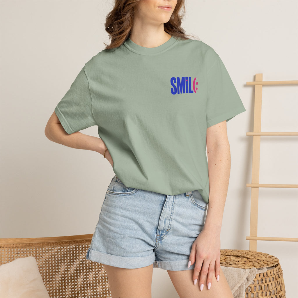 SMIL(: It’s Free Garment-Dyed Graphic Tee