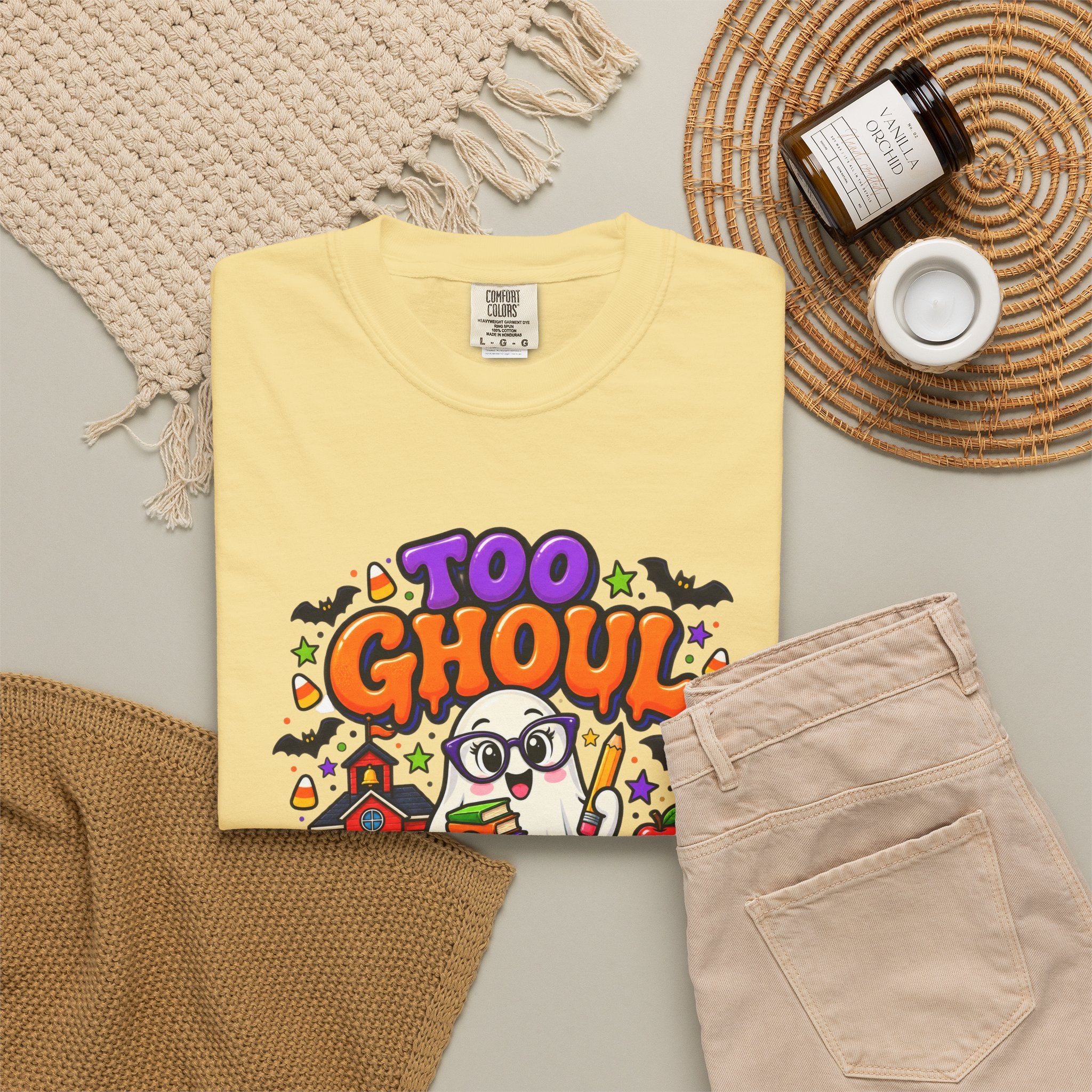 Too Ghoul for School T-Shirt — Cute Halloween Ghost Back-to-School Tee