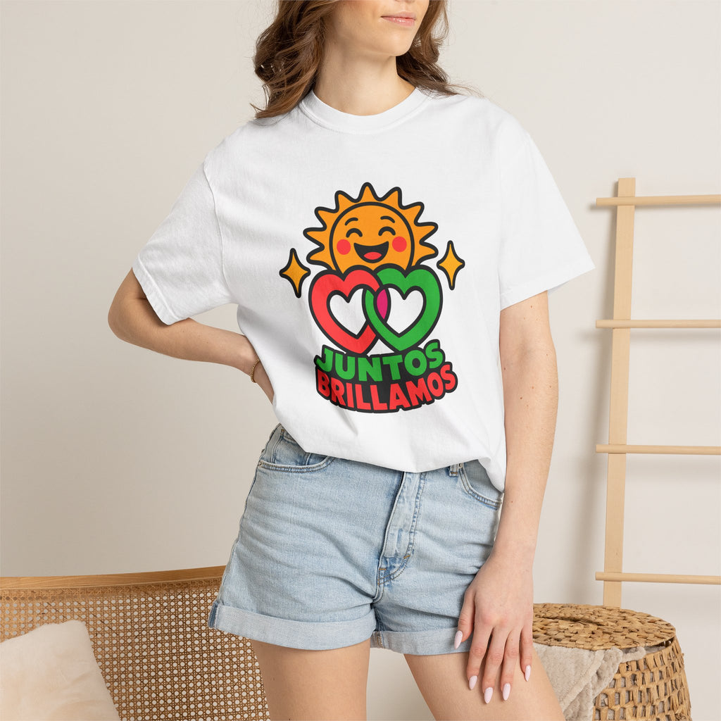 Juntos Brillamos Latino Heritage Heavyweight Tee ☀️❤️