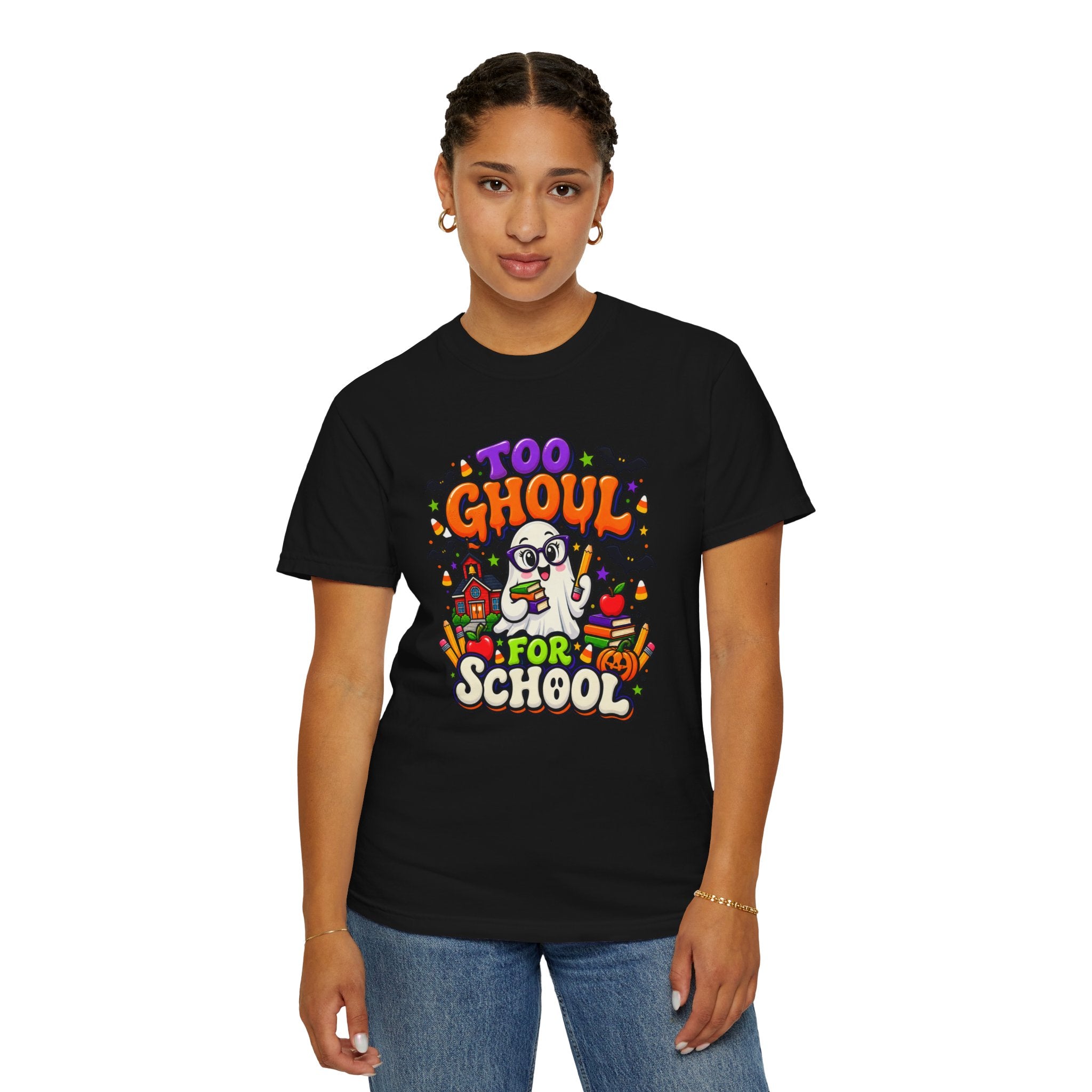 Too Ghoul for School T-Shirt — Cute Halloween Ghost Back-to-School Tee