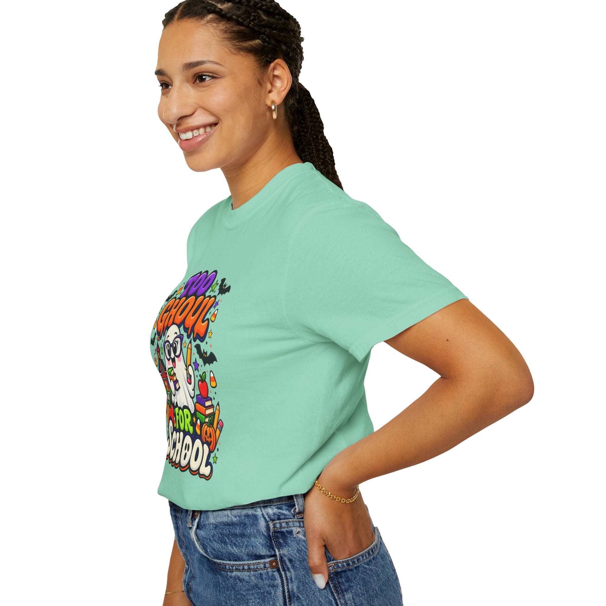 Too Ghoul for School T-Shirt — Cute Halloween Ghost Back-to-School Tee