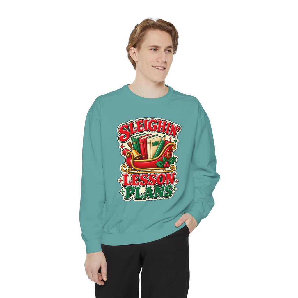 Sleighin’ Lesson Plans Christmas Teacher Sweatshirt