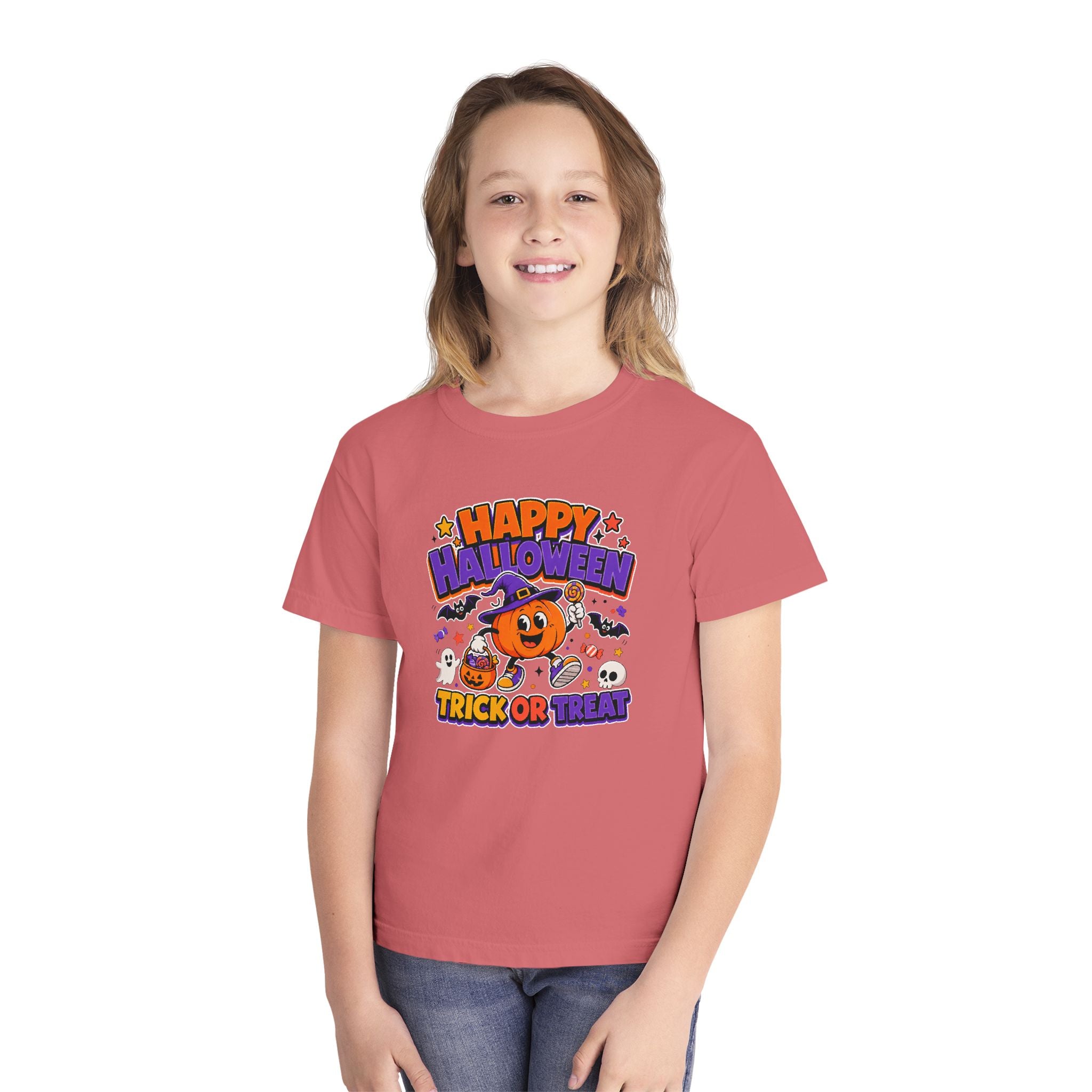 Happy Halloween Youth Trick-or-Treat Retro Tee 🎃✨