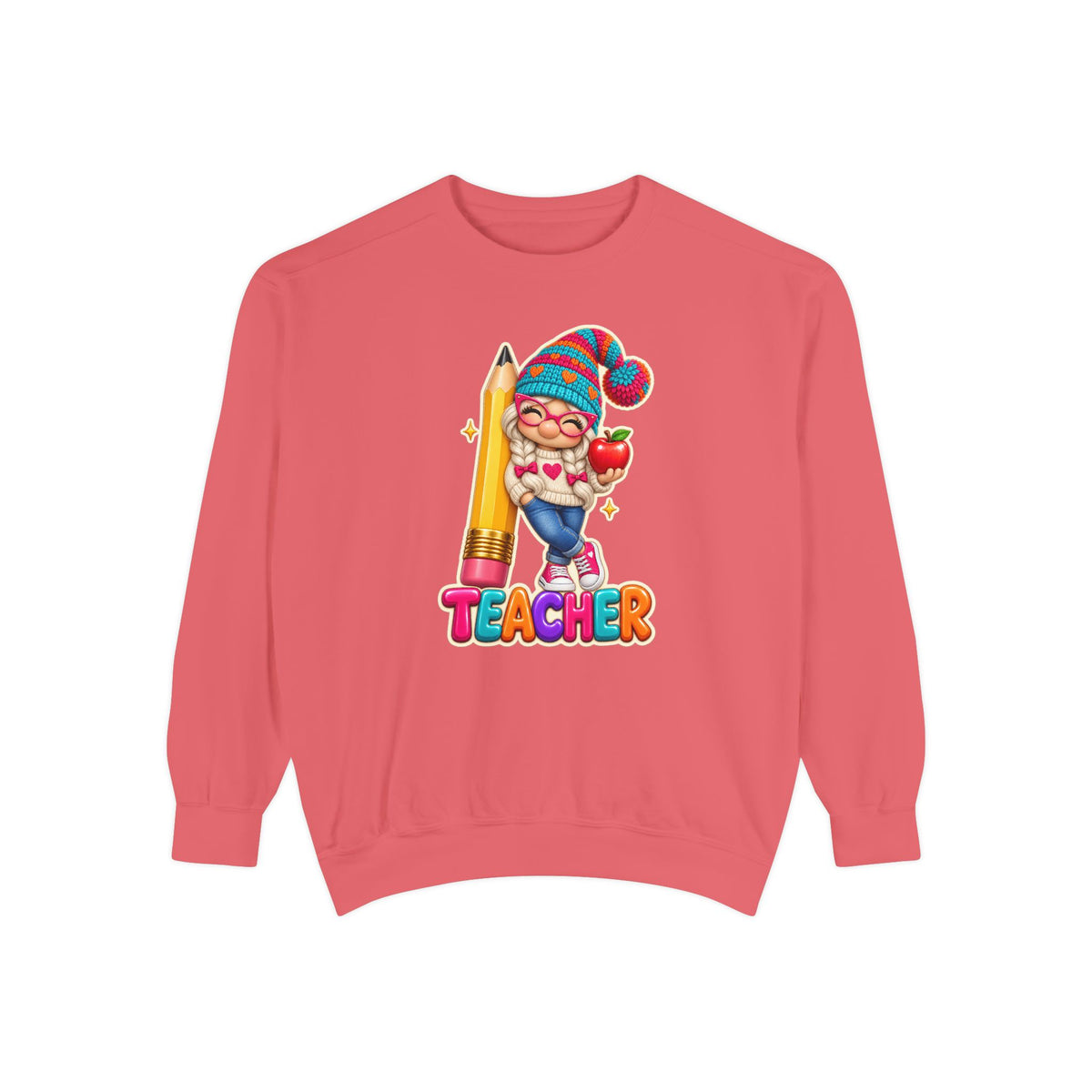 Gnome Teacher Classroom Christmas Holiday Sweatshirt