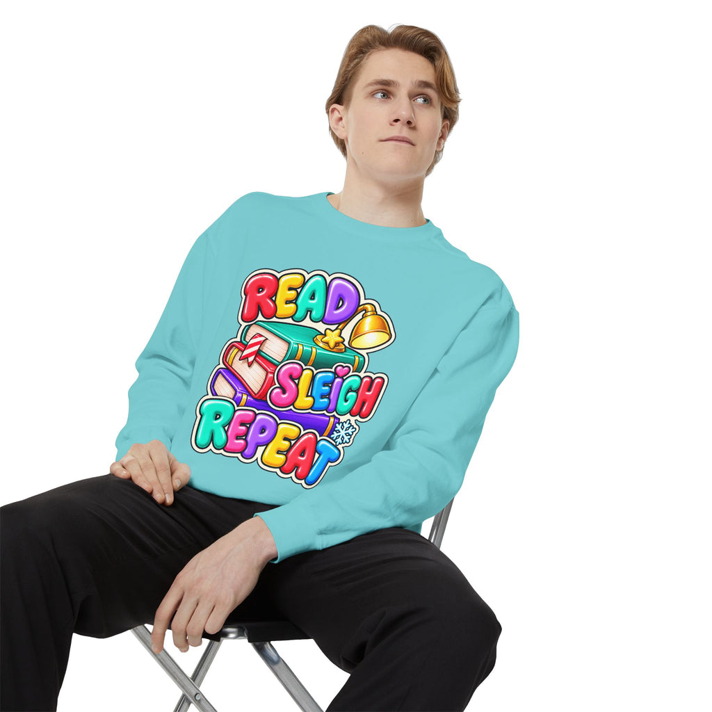 Read, Sleigh, Repeat Christmas Sweatshirt 📚🔔❄️