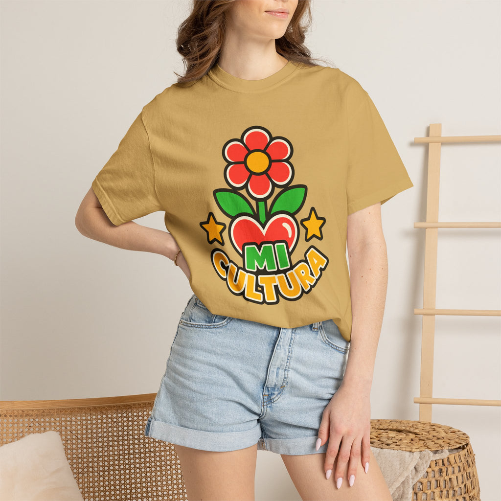 Mi Cultura Latino Heritage Heavyweight Tee 🌺❤️