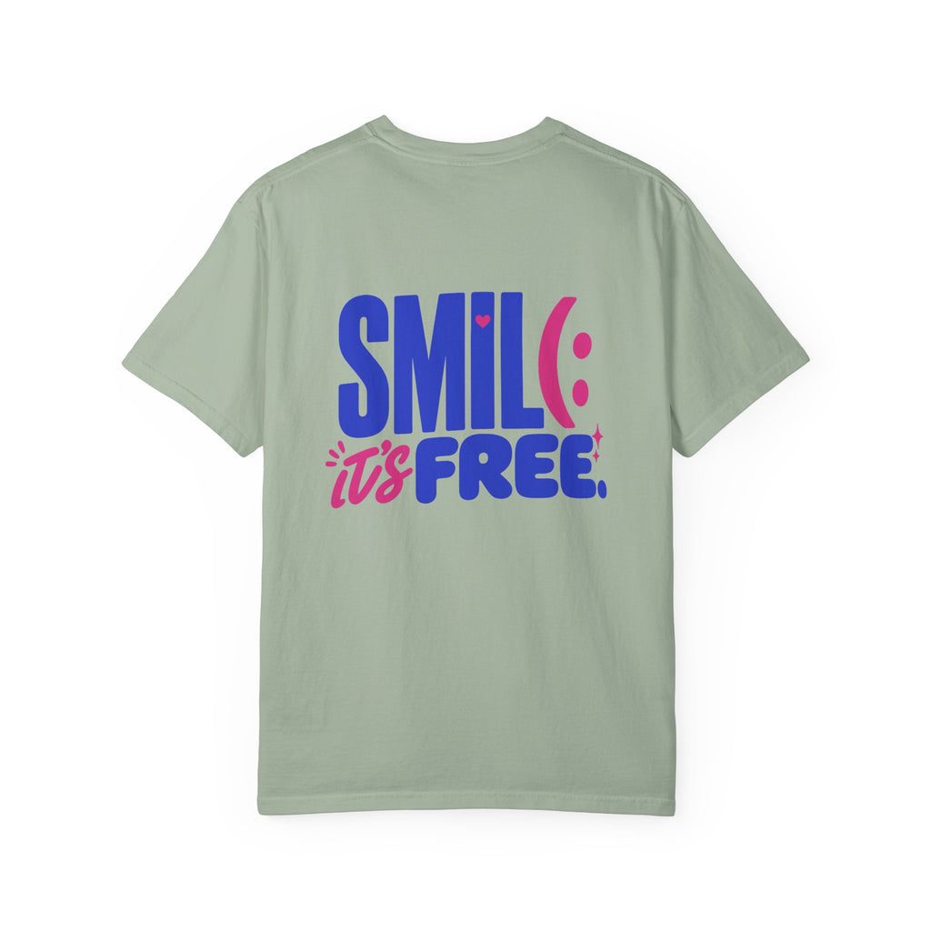 SMIL(: It’s Free Garment-Dyed Graphic Tee