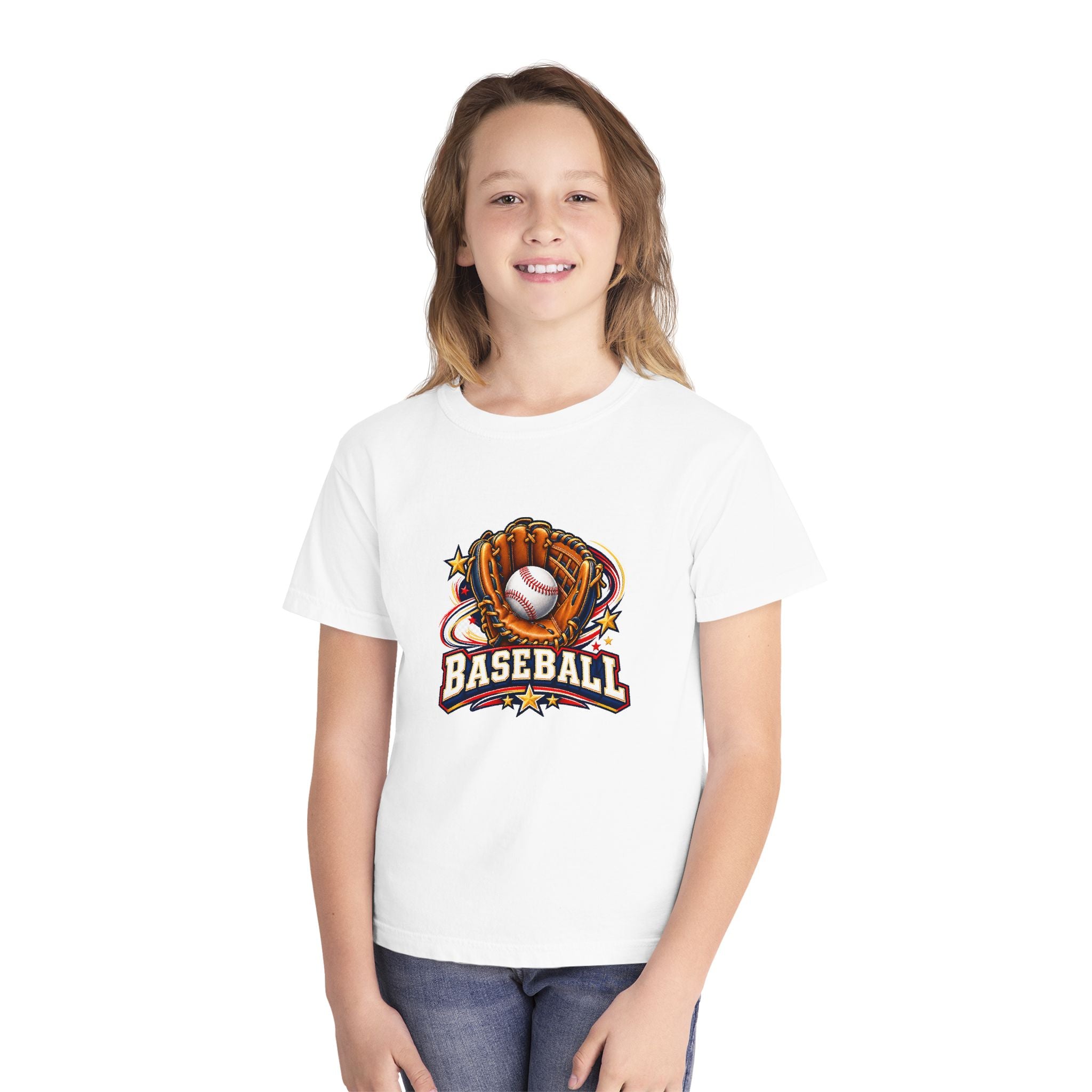 Vintage Baseball Glove Youth Comfort Colors® Tee ⚾