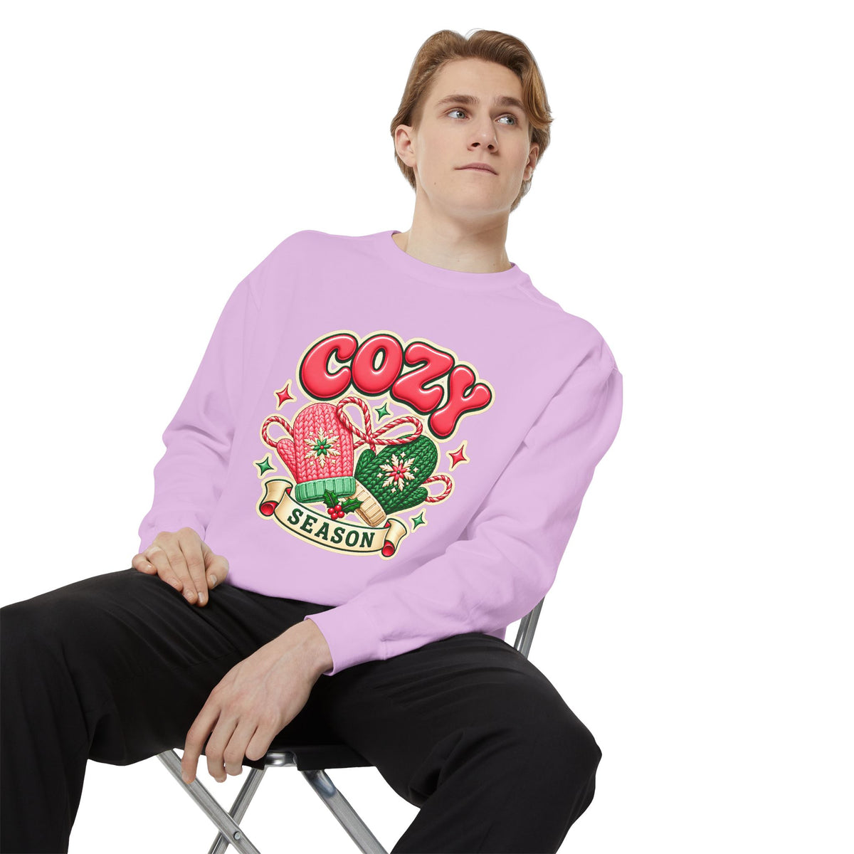 Cozy Season Christmas Sweatshirt 🧤🎄☕️