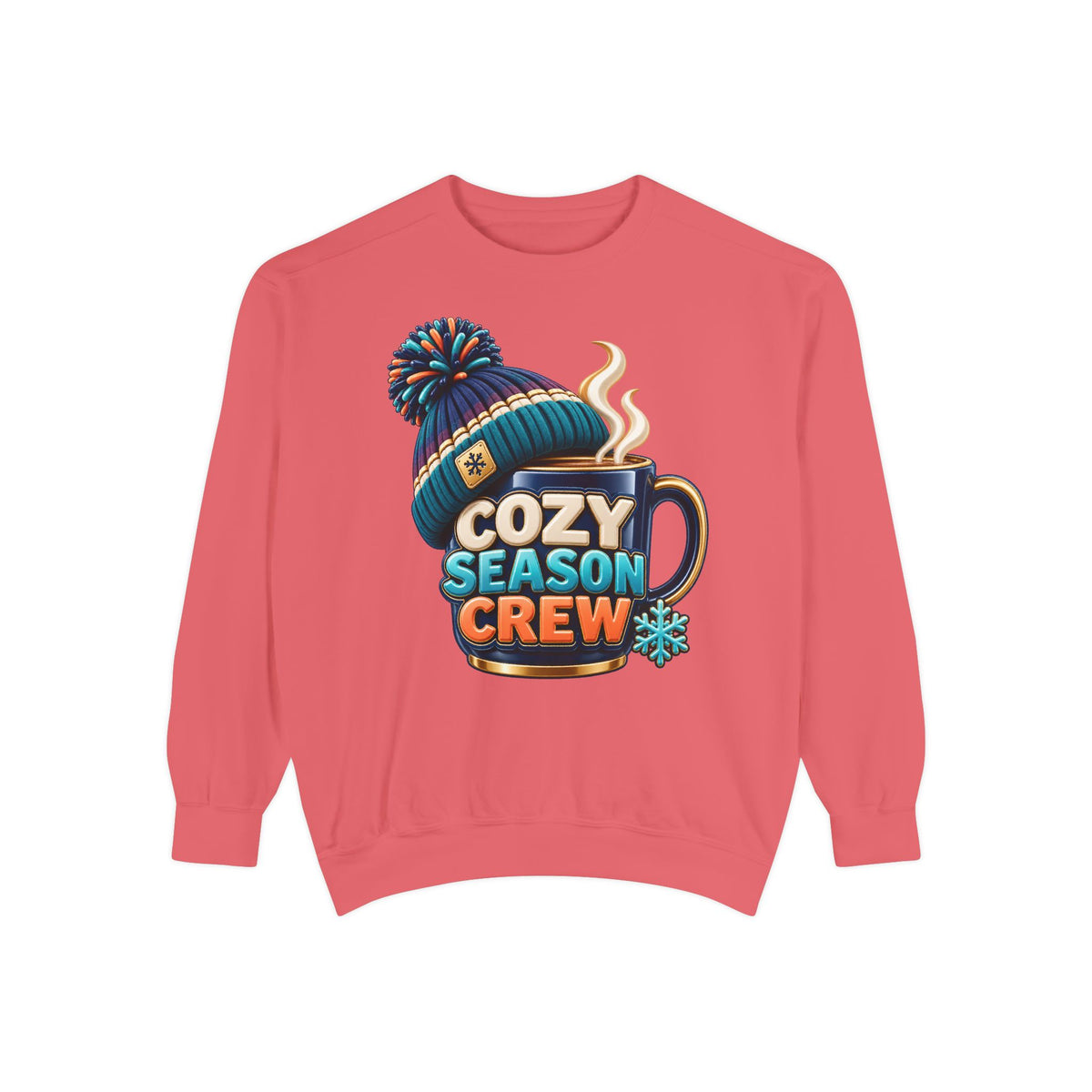 Cozy Season Crew Coffee Lover Sweatshirt ☕️❄️ | Winter Coffee Graphic Pullover