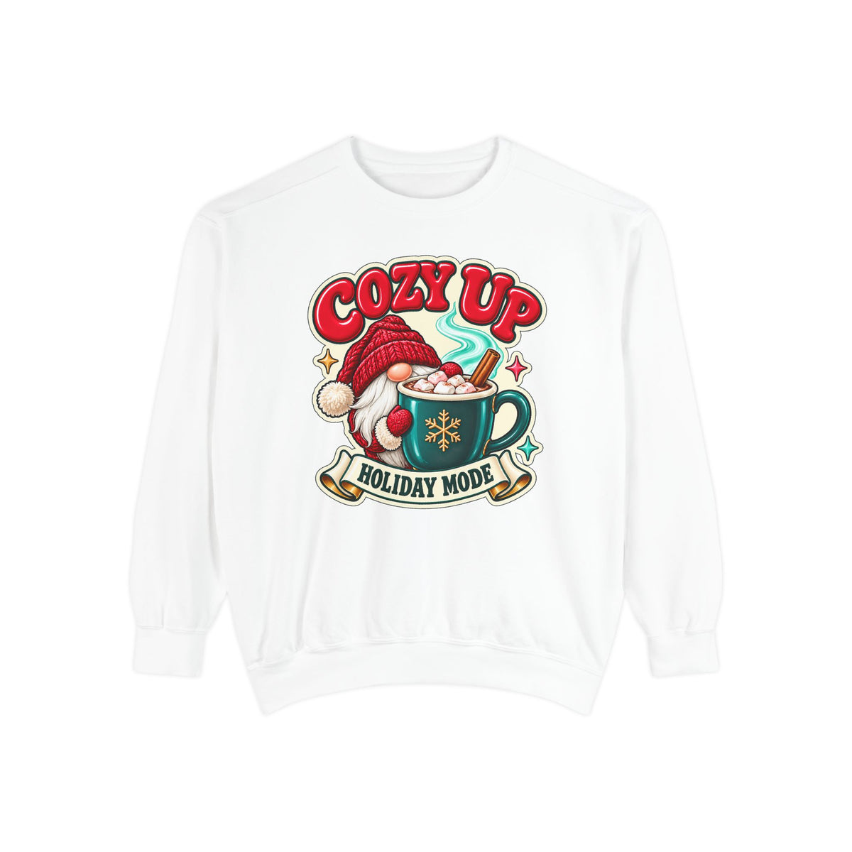 Cozy Up Christmas Mode Gnome Cocoa Sweatshirt