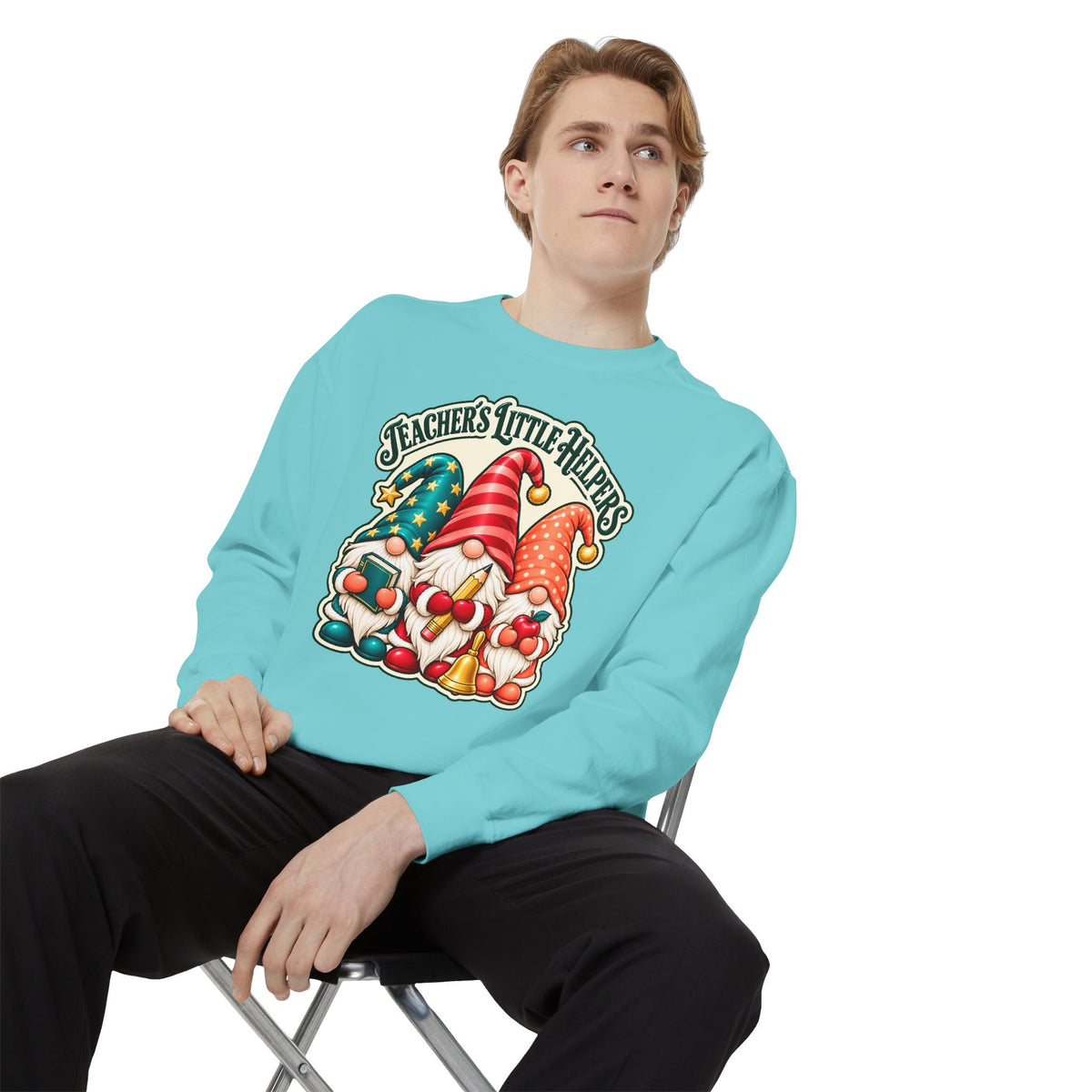 Teachers Little Helpers Gnome Christmas Sweatshirt
