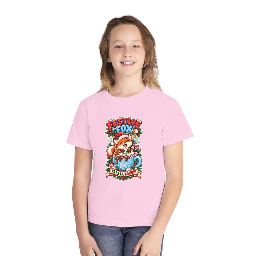 Festive Fox “Fala La Laugh!” Youth Christmas Tee