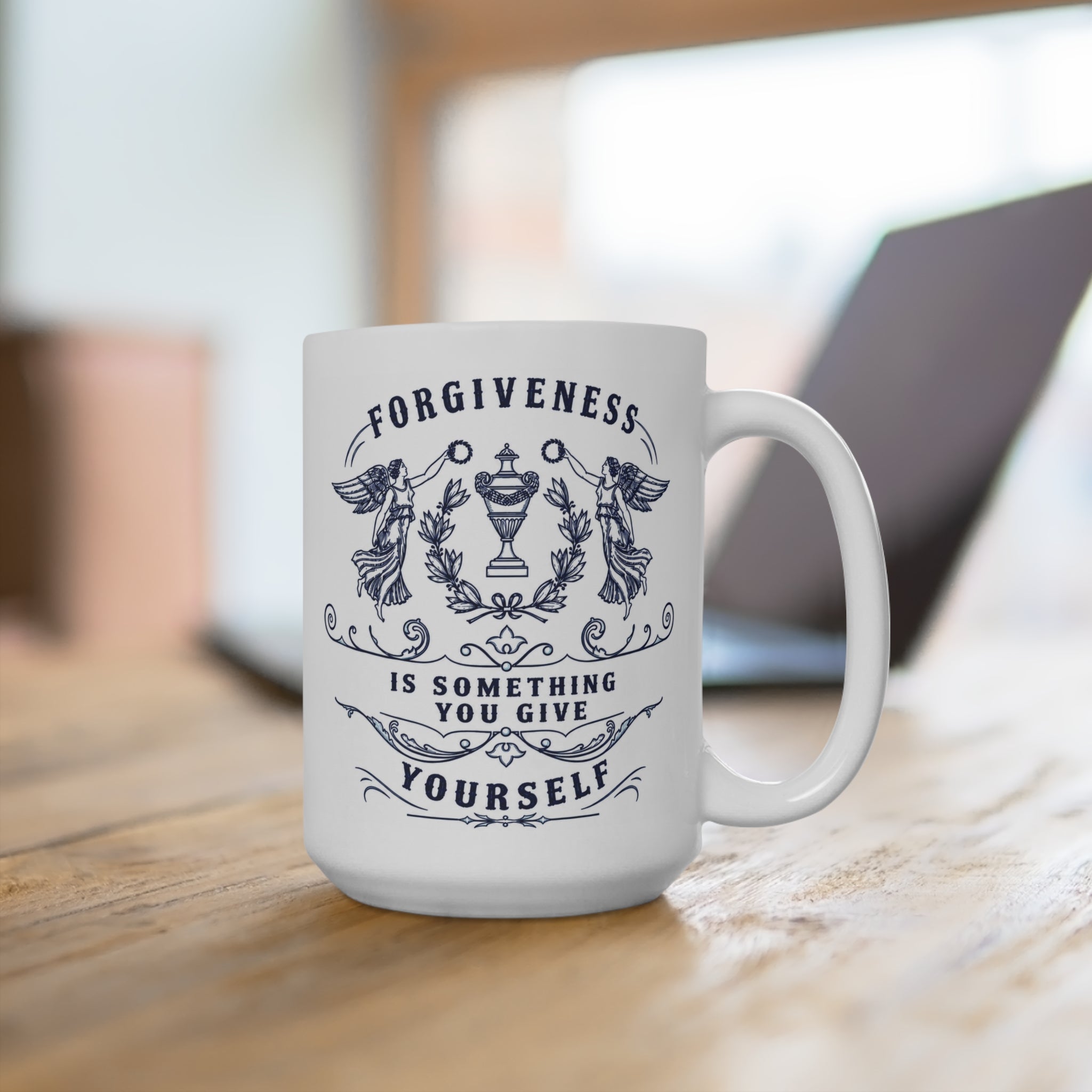 Forgiveness Is Something You Give Yourself Mug - 15oz Inspirational Coffee Cup - Self-Healing Gift - Mental Wellness Mug