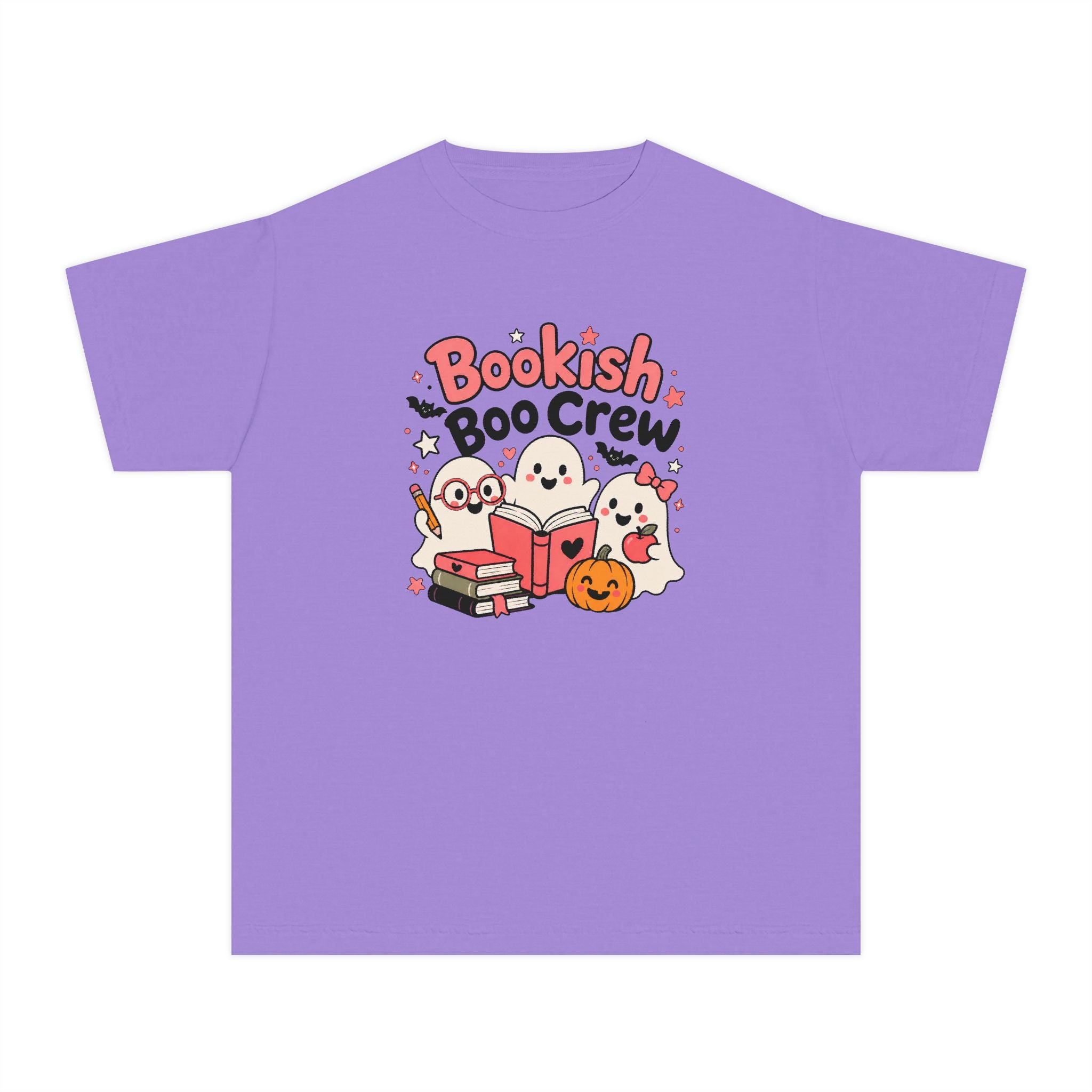 Bookish Boo Crew Youth Halloween Tee 📚👻