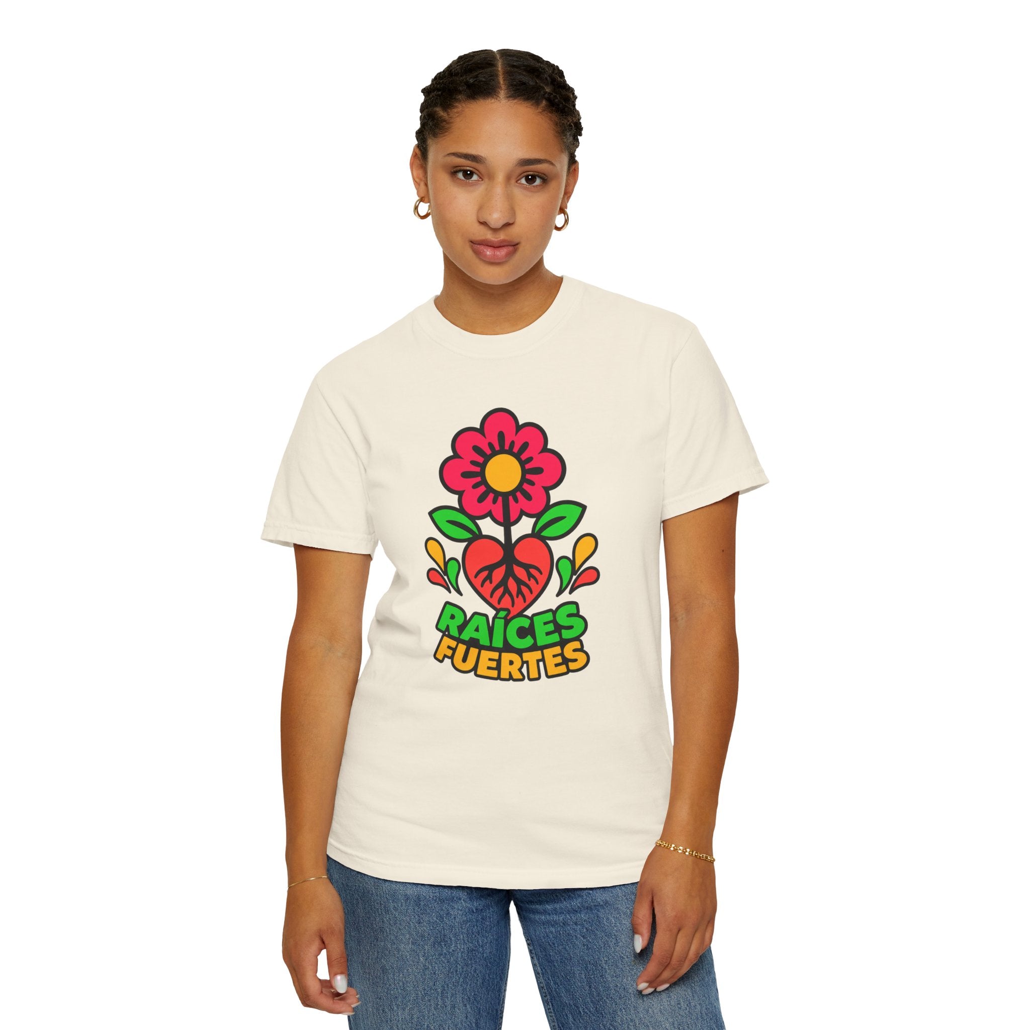 Raíces Fuertes Latino Heritage Heavyweight Tee 🌺❤️