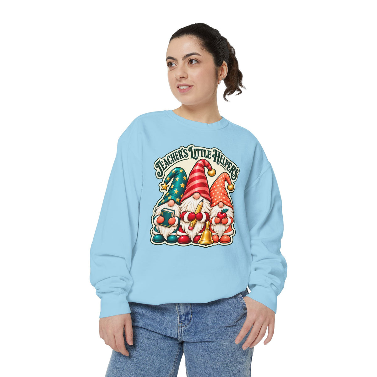 Teachers Little Helpers Gnome Christmas Sweatshirt