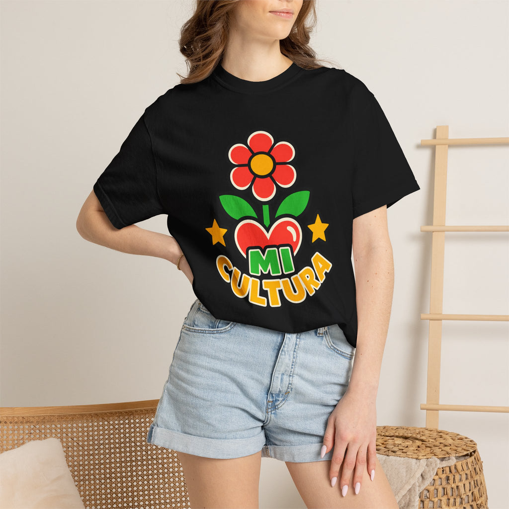 Mi Cultura Latino Heritage Heavyweight Tee 🌺❤️