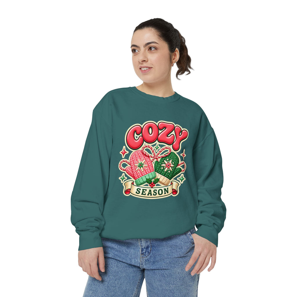 Cozy Season Christmas Sweatshirt 🧤🎄☕️