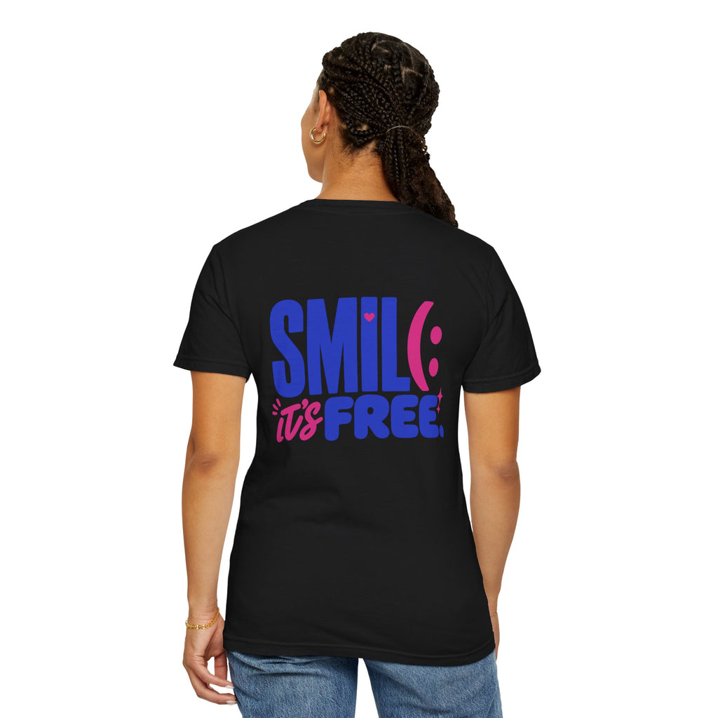 SMIL(: It’s Free Garment-Dyed Graphic Tee