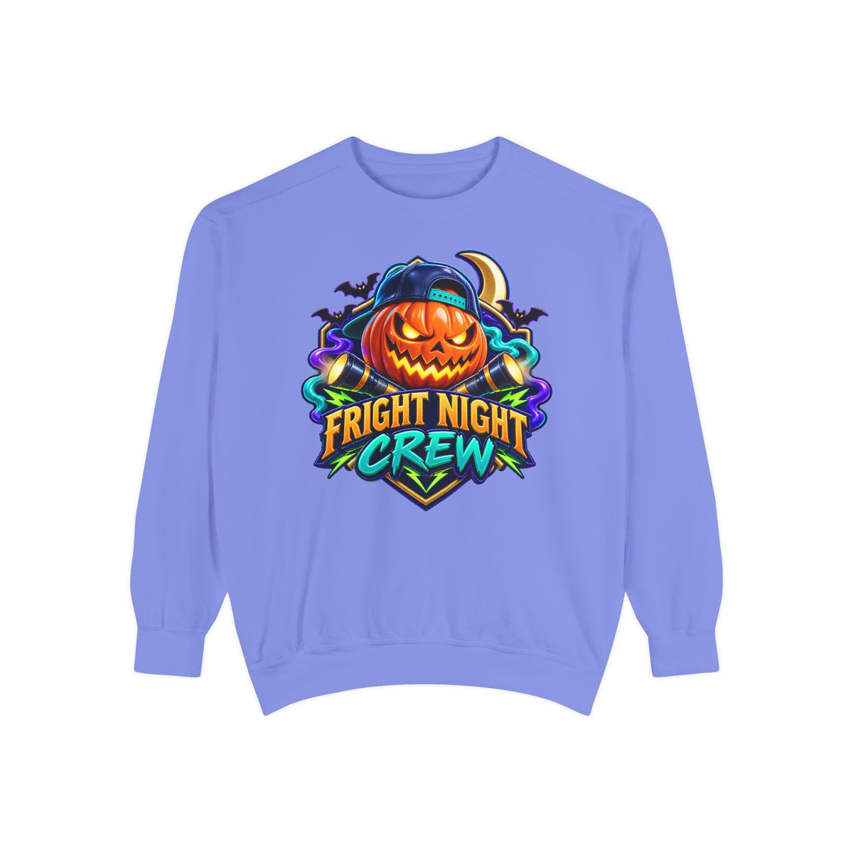 Fright Night Crew Halloween Sweatshirt 🎃 | Pumpkin Halloween Pullover