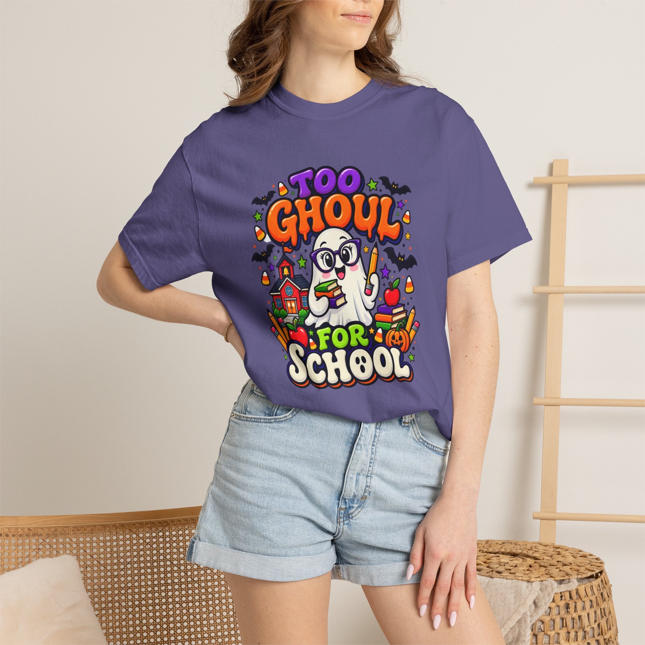 Too Ghoul for School T-Shirt — Cute Halloween Ghost Back-to-School Tee