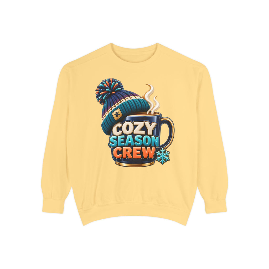 Cozy Season Crew Coffee Lover Sweatshirt ☕️❄️ | Winter Coffee Graphic Pullover