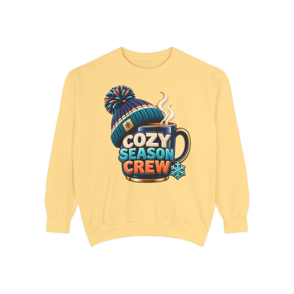 Cozy Season Crew Coffee Lover Sweatshirt ☕️❄️ | Winter Coffee Graphic Pullover