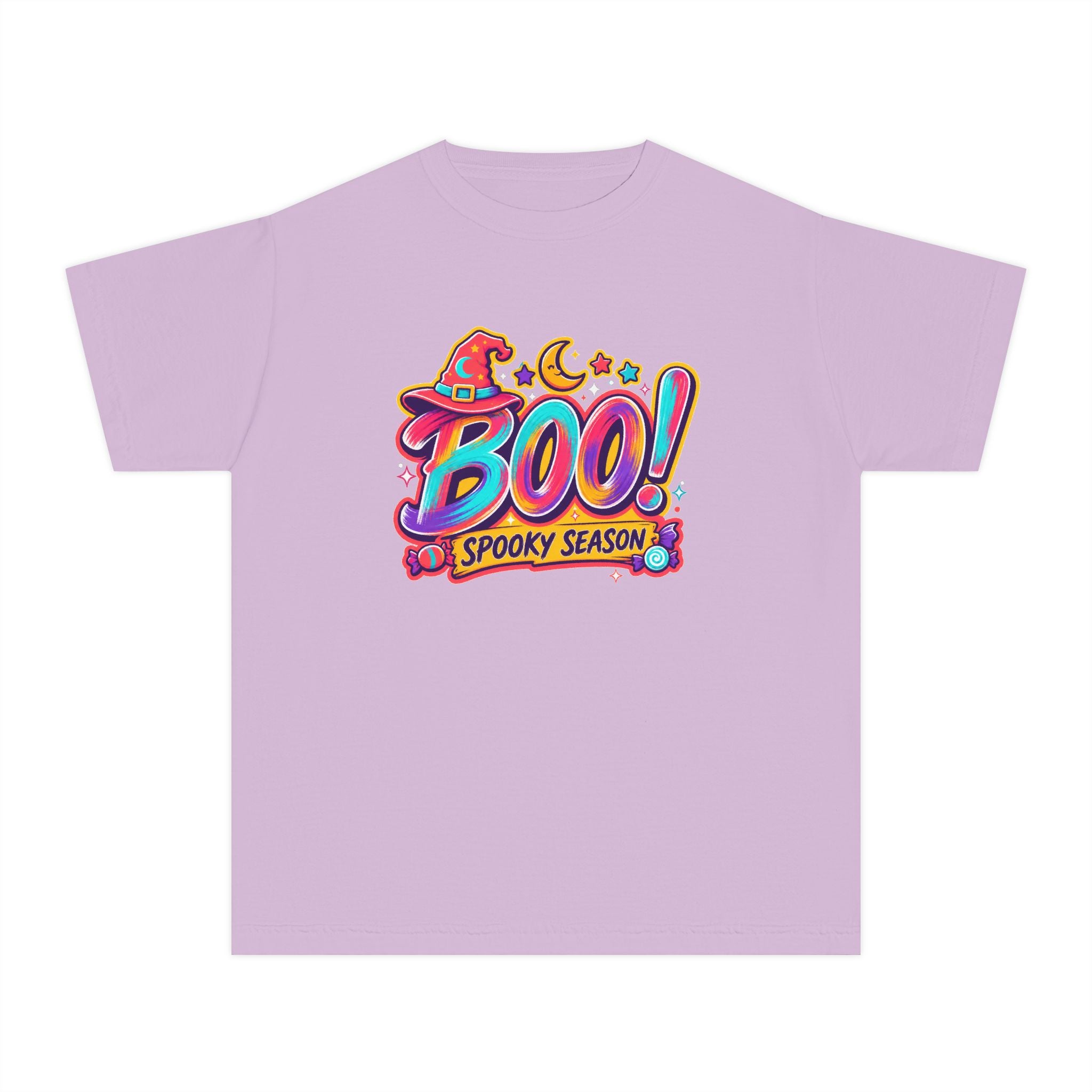 🎃 BOO! Spooky Season Youth Retro Tee ✨