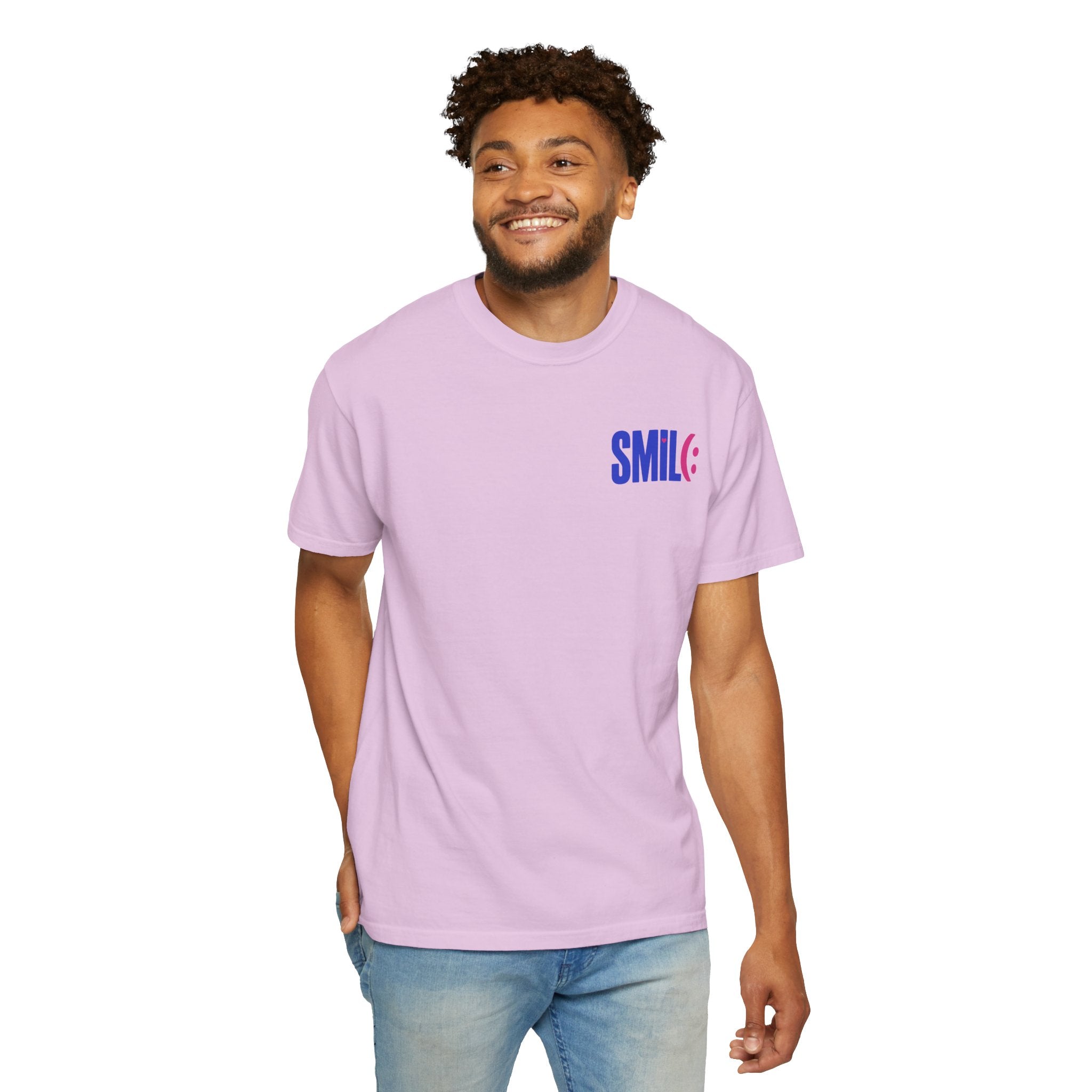 SMIL(: It’s Free Garment-Dyed Graphic Tee