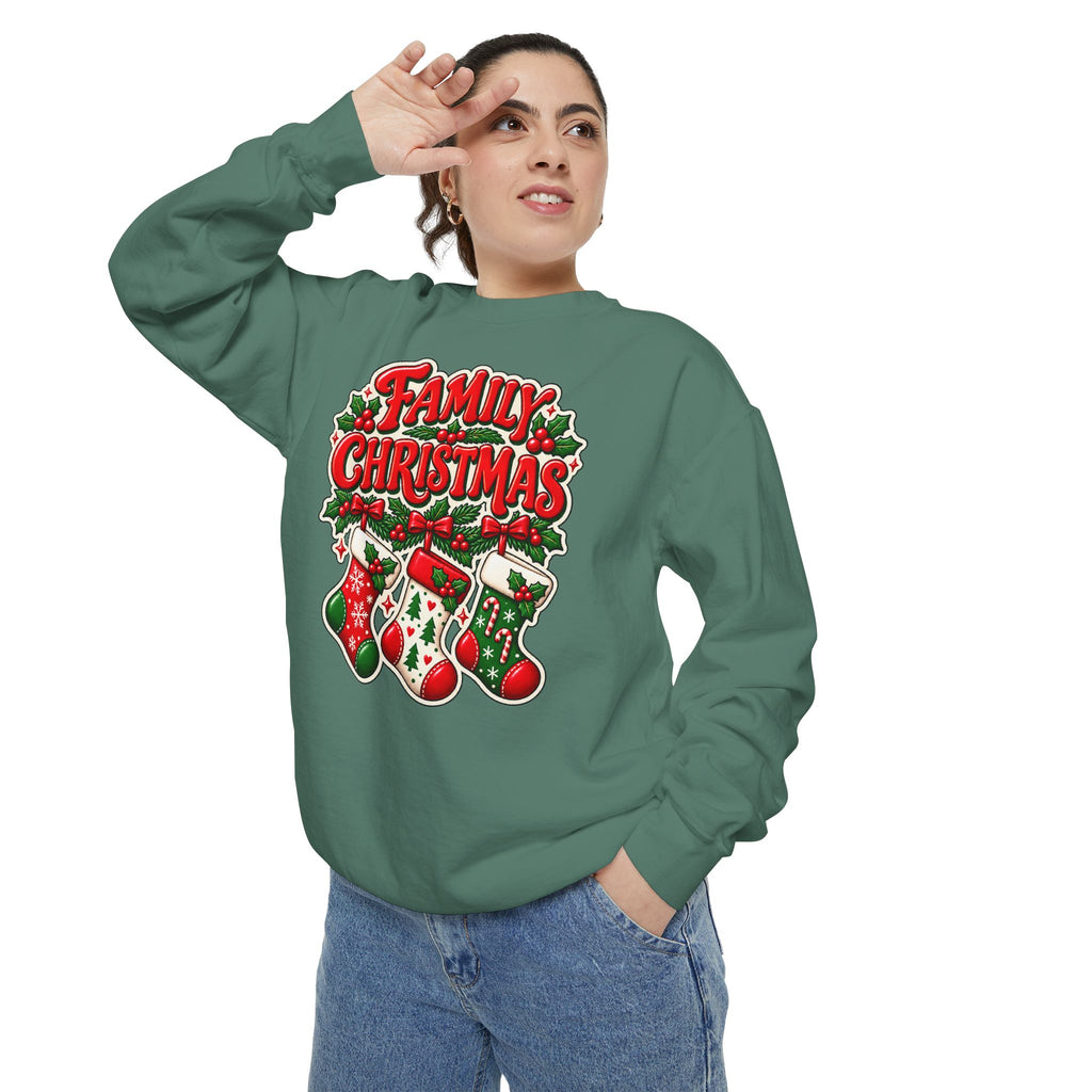 Family Christmas Stocking Holiday Sweatshirt